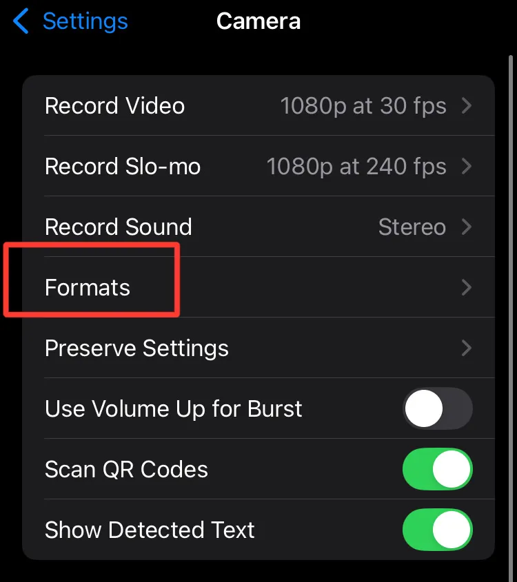 Screenshot showing how to access settings on your iPhone