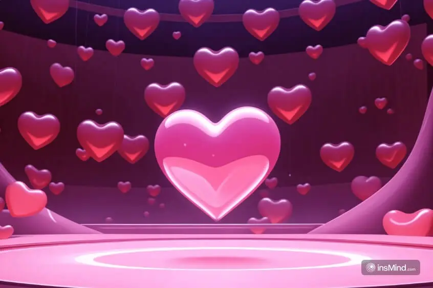 dreamy hearts photo background