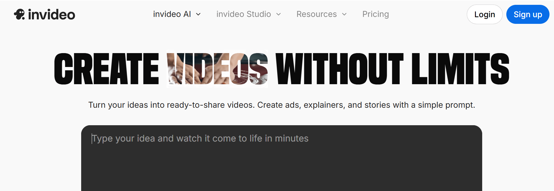 AI-powered video editor for combining automation with creative control in marketing content.