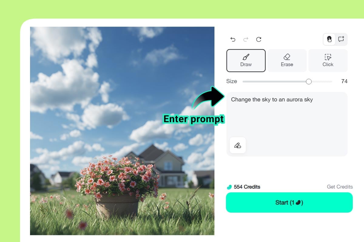 Step 2: Enter your sky prompt