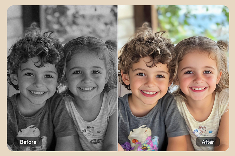 <p><span style="color: #000000;">Turn&nbsp;Your&nbsp;Childhood&nbsp;Photo&nbsp;into&nbsp;a&nbsp;Colorful&nbsp;Memory</span></p>