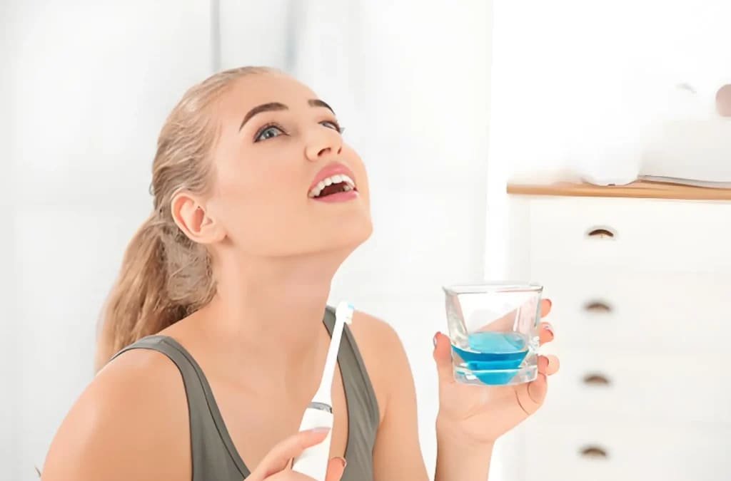 Try Whitening Mouthwash
