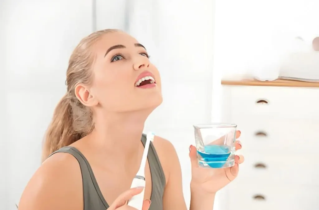 Try Whitening Mouthwash
