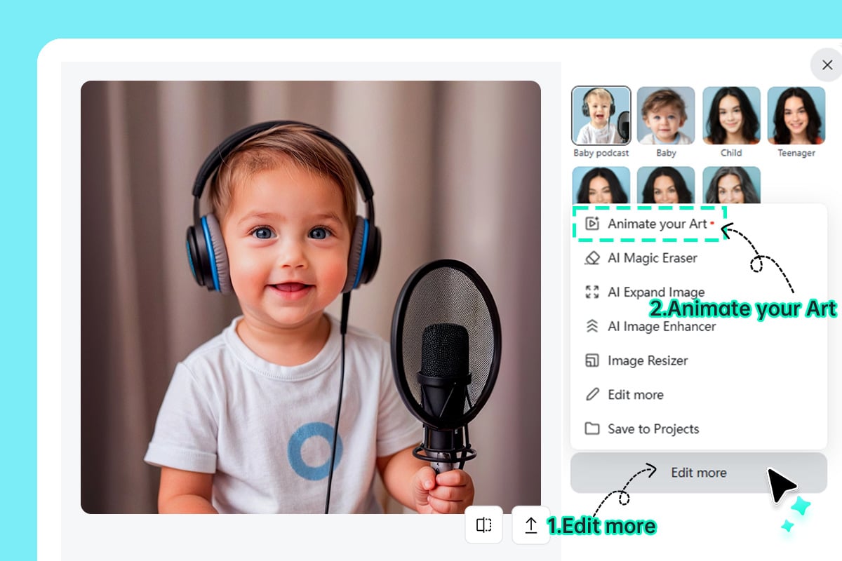 Step 2. Animate Your Podcast Image