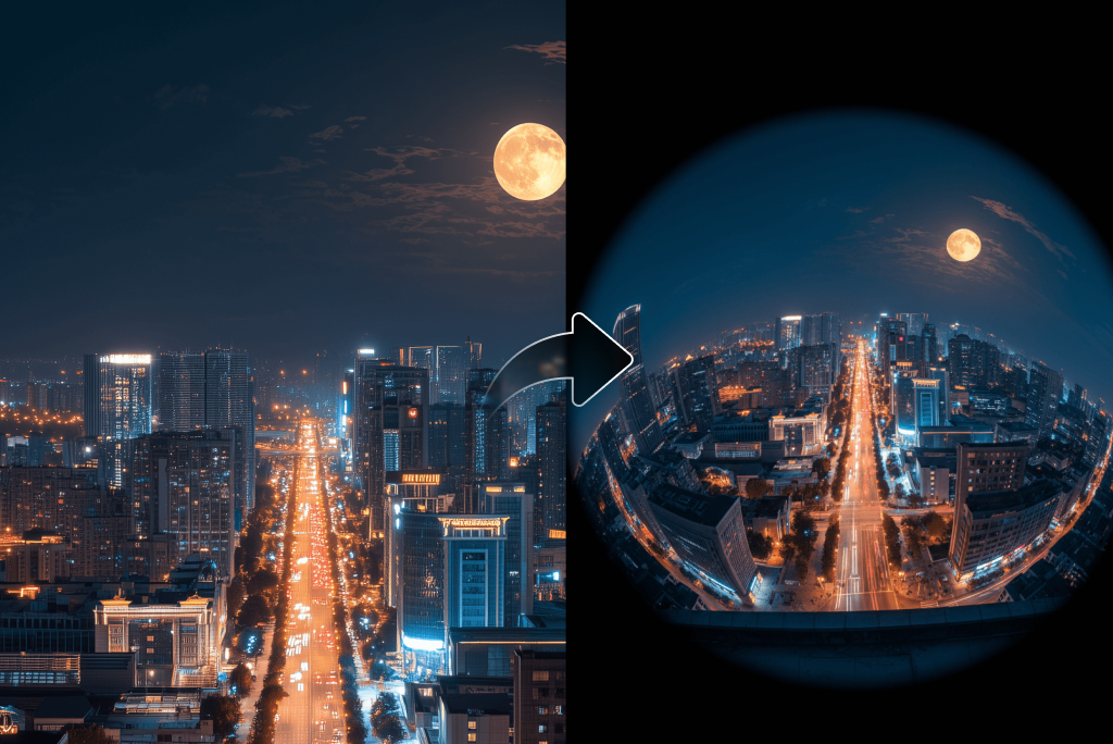 Add Fish Eye Effect to Photo in One Click