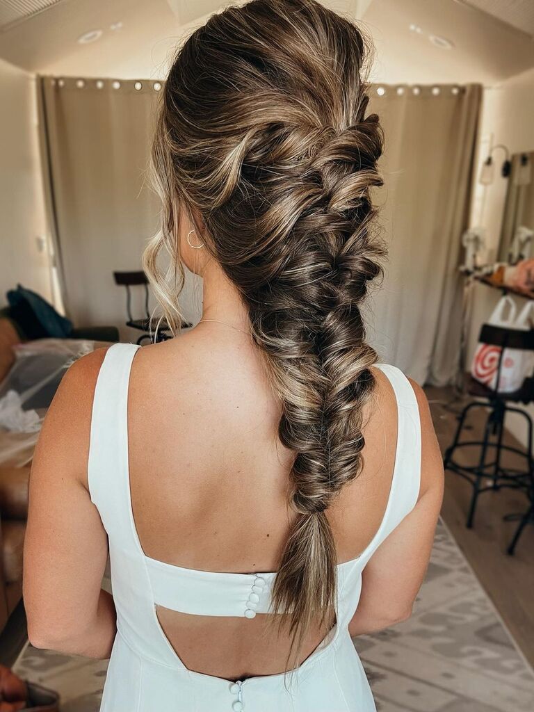 prom hairstyles: romantic loose braids hairstyle 