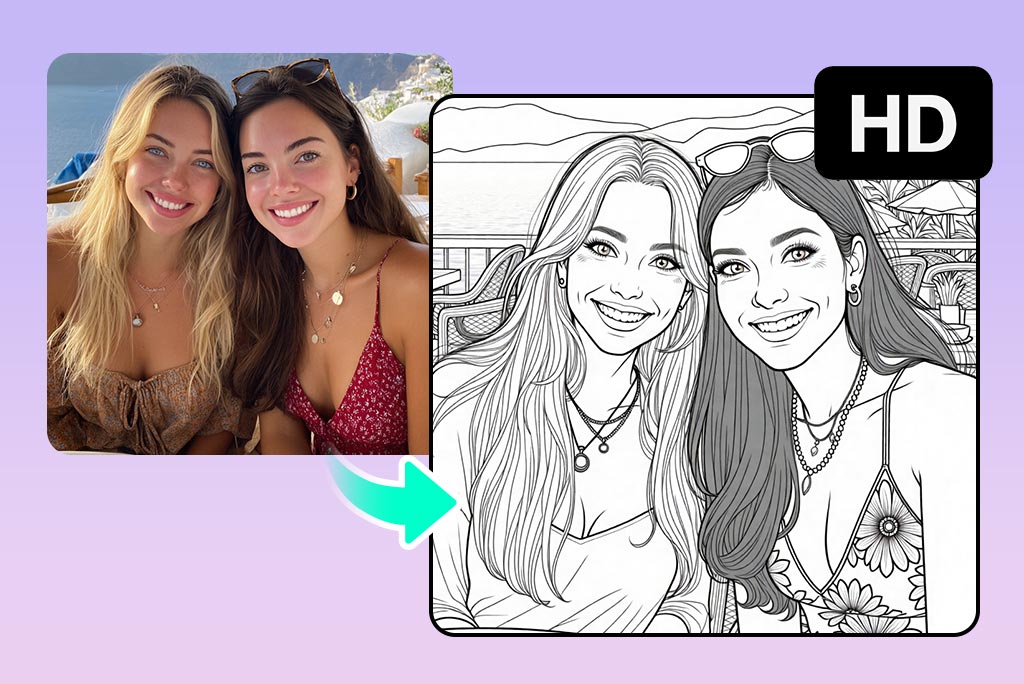 Make High-Quality Printable Coloring Pages from Any Photo