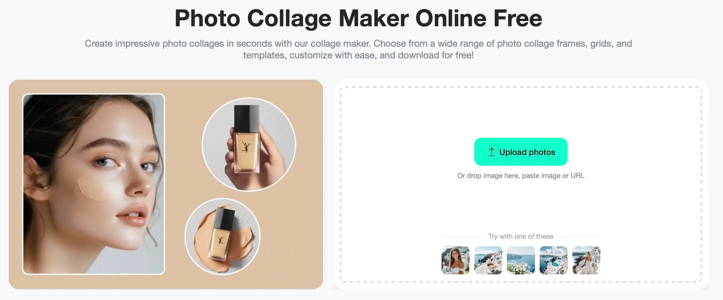 Begin creating your before and after collage with insMind’s online tool.