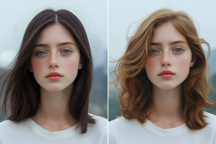 AI Perm Hairstyle Filter