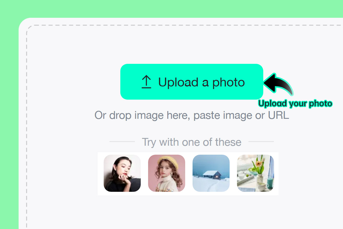 Step 1: Upload your photo