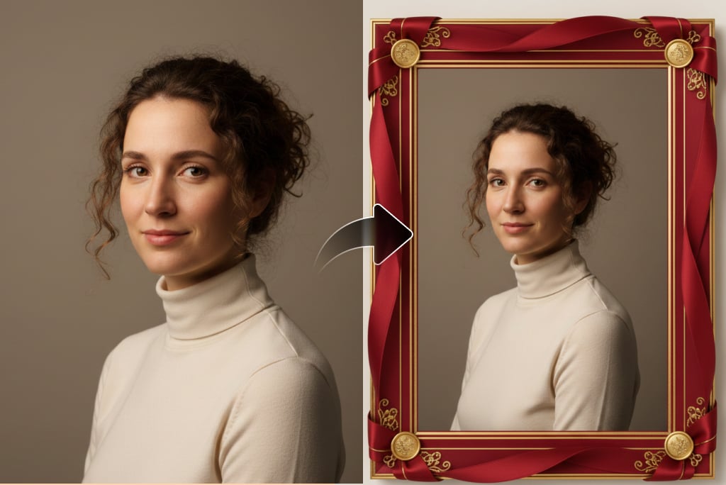 Create Festive Christmas Photo Frames in Seconds with AI