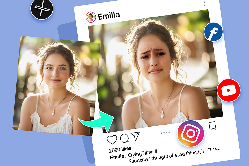 Create Viral Content with the Sad Face Filter