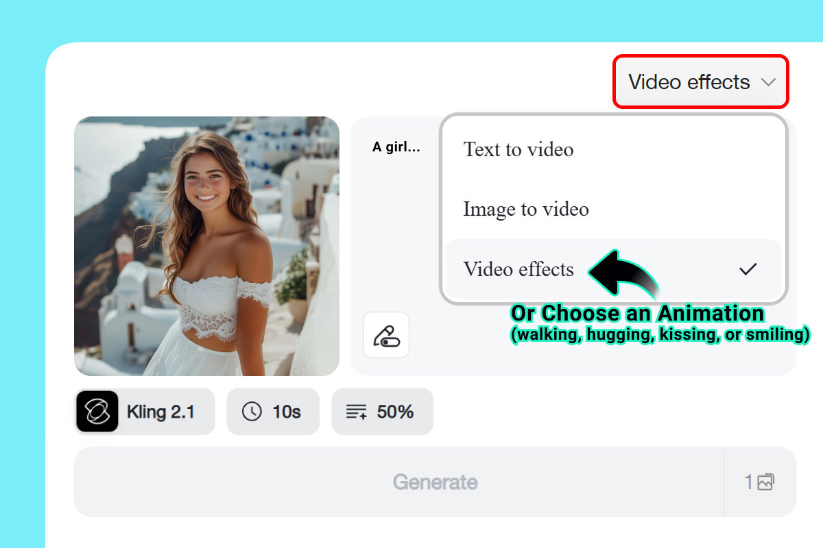 Step 3: Or Select a Video Effect