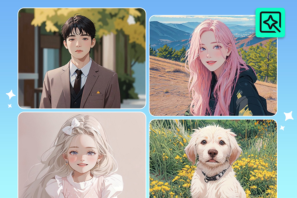Add Romantic Vibes to Your Photo with AI Webtoon Filter