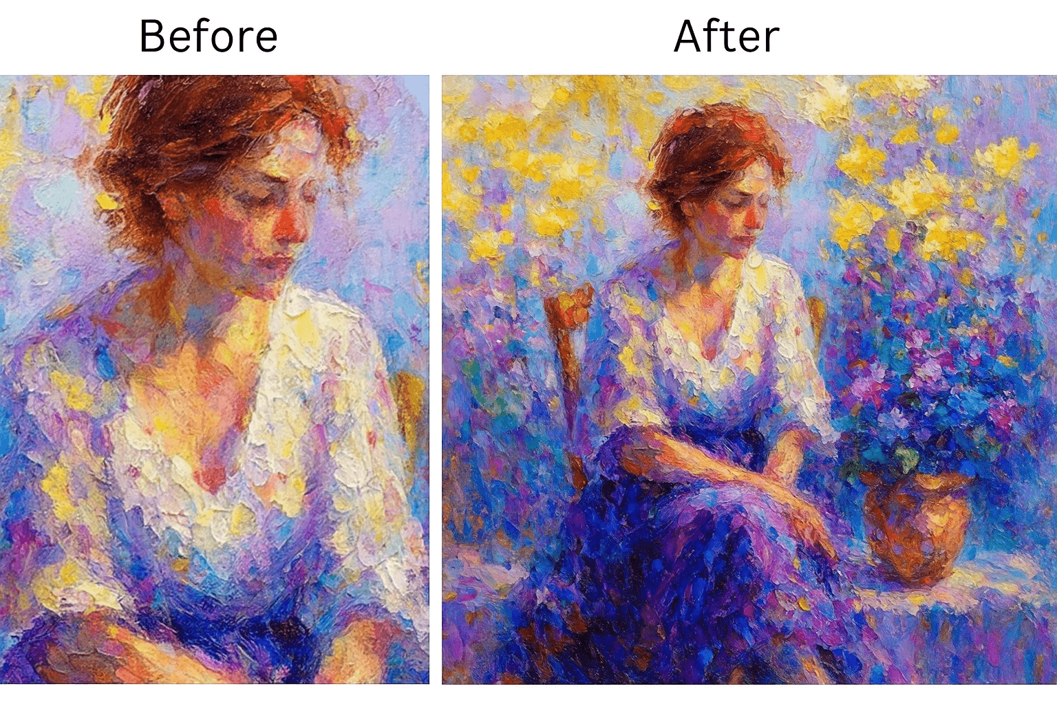 Enlarge artworks to meet professional printing and gallery display standards.