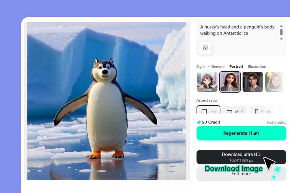 Step 4: Download your hybrid animal