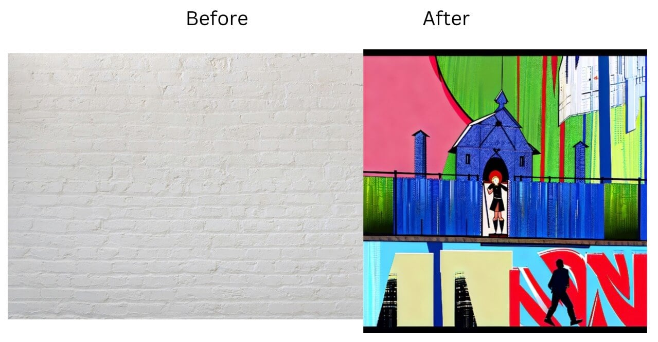 Create custom graffiti art for vibrant wall art.