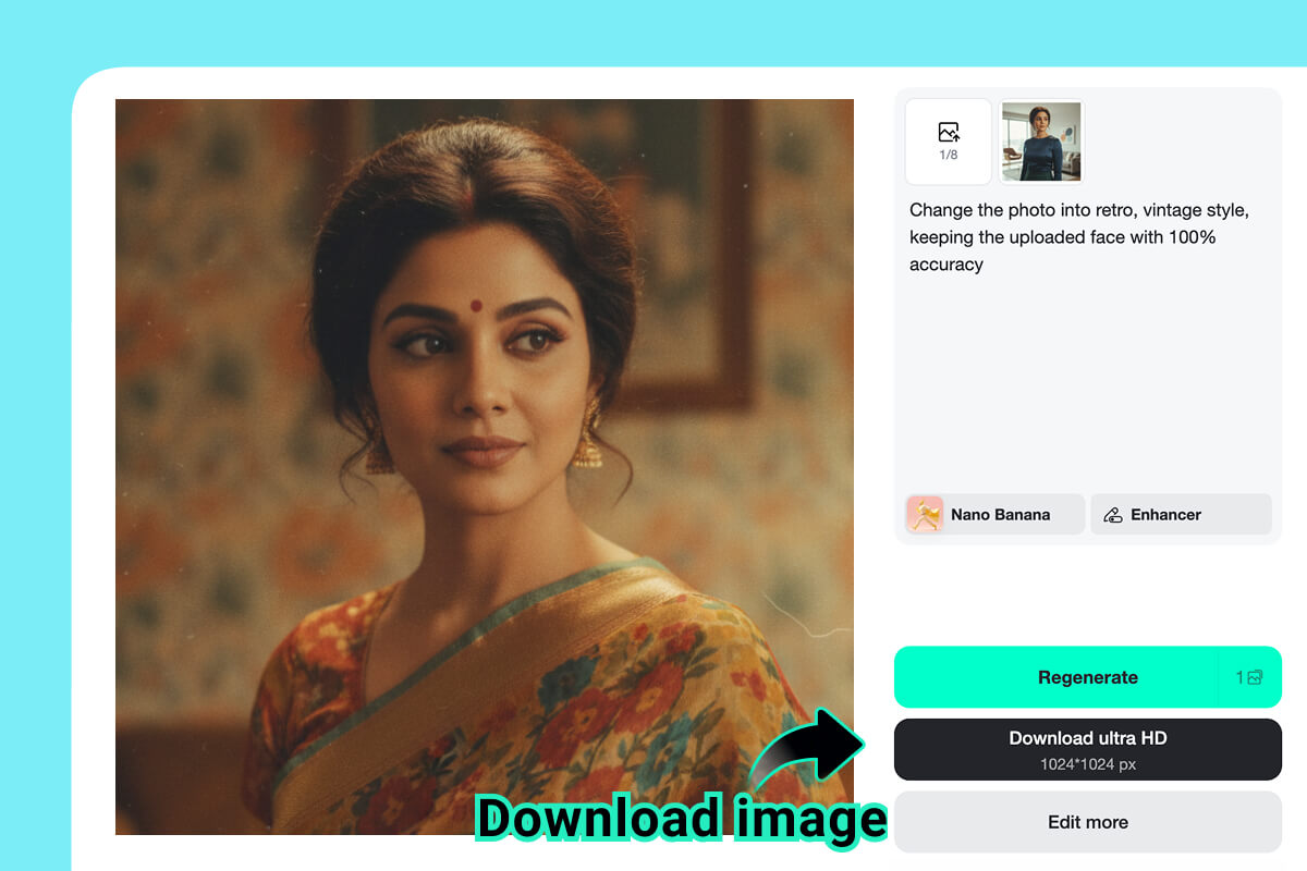 Step 3. Generate your retro photo