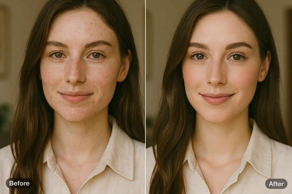 Brighten and sharpen selfies for a more professional and appealing profile feed.