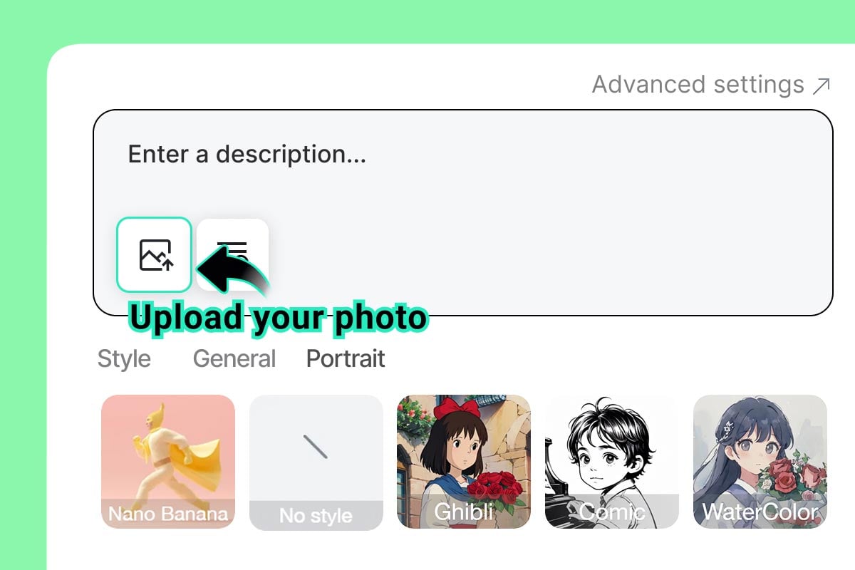 Step 1. Upload Your Photo (Optional) Step 1. Upload Your Photo (Optional)