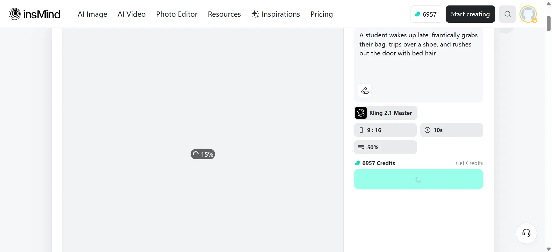 Click Generate to turn your idea into an animated video in seconds.