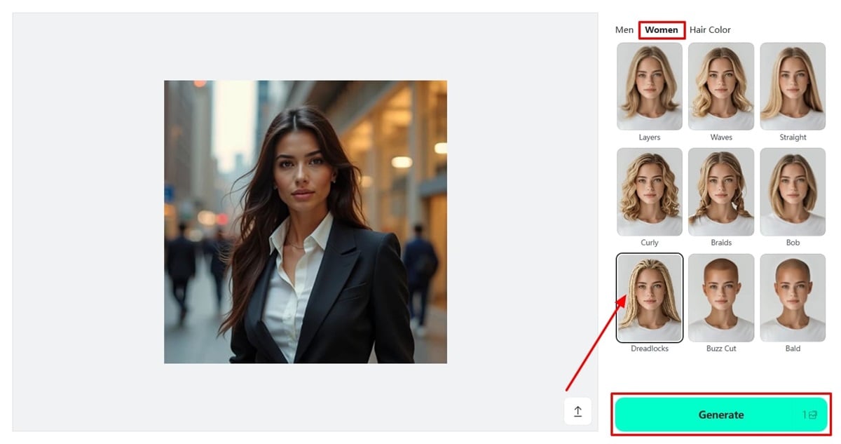 Choose the perfect Afro hairstyle for women using AI Select and preview Afro ladies hairstyles that suit your face shape and personality.