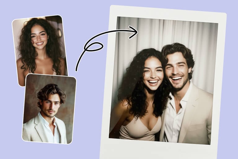 Create a Couple Polaroid Photo Create a Couple Polaroid Photo