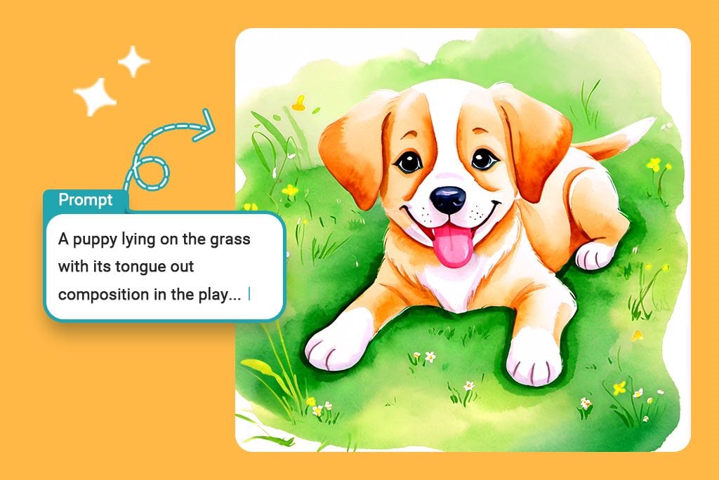 Turn Text Prompts into Watercolor Painting in Seconds