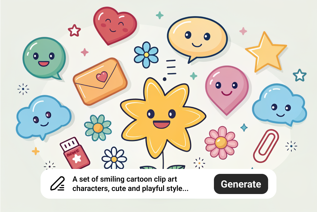 Clipart Generator for AI-Generated Creative Designs