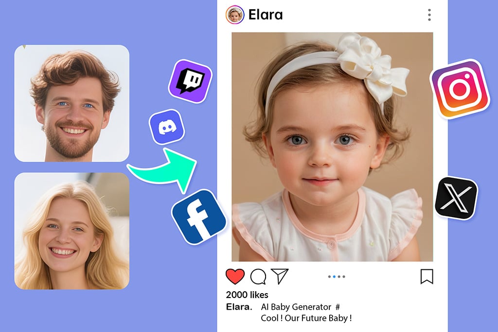 Share Your Future Baby on Social Media to Have Fun