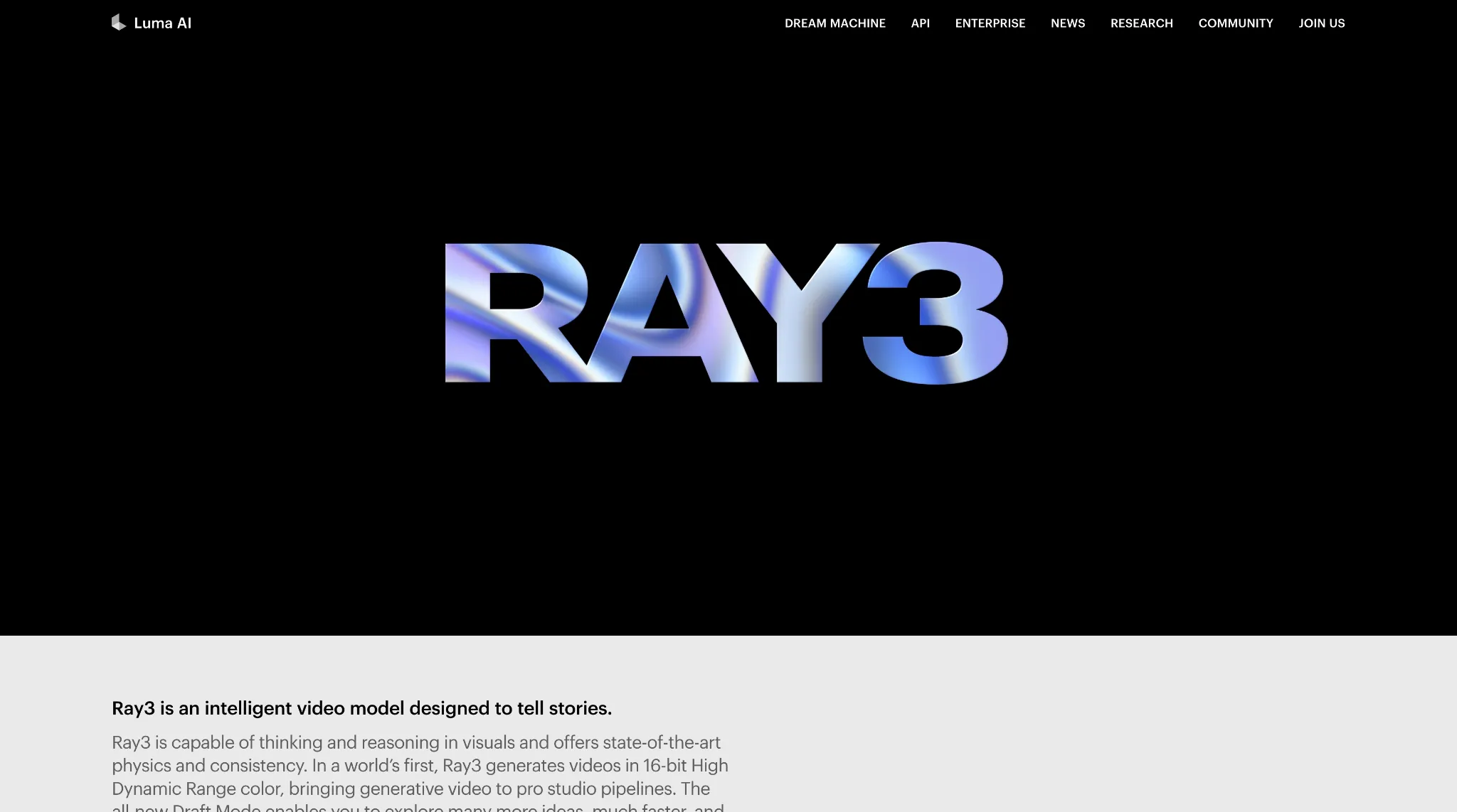 LumaRay AI Video Generator Interface Displaying LumaRay’s AI video generator interface for transforming images into dynamic videos.
