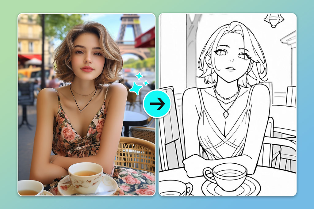 Transform Portraits into Elegant Line Art