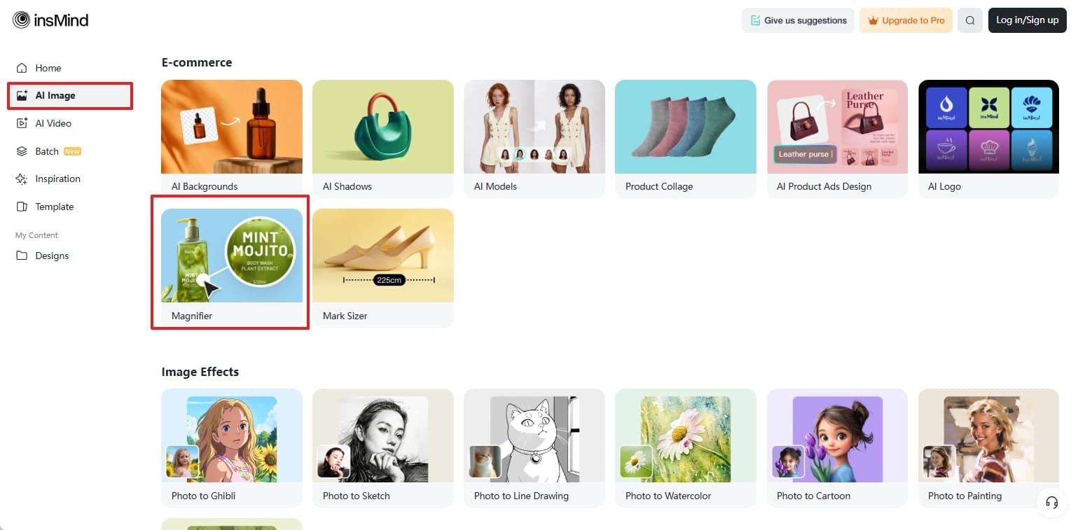 Access Magnifier Tool Insmind