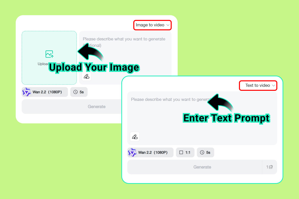 Choose Text Prompt or Upload Your Image