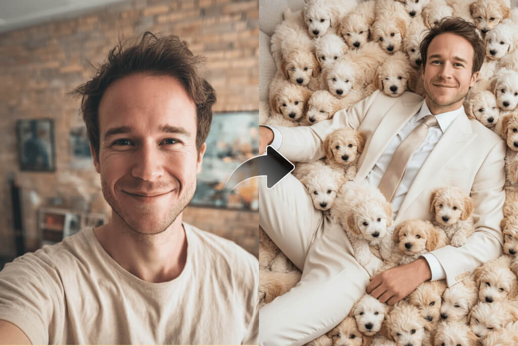Add Realistic Puppies to Your Photos with AI