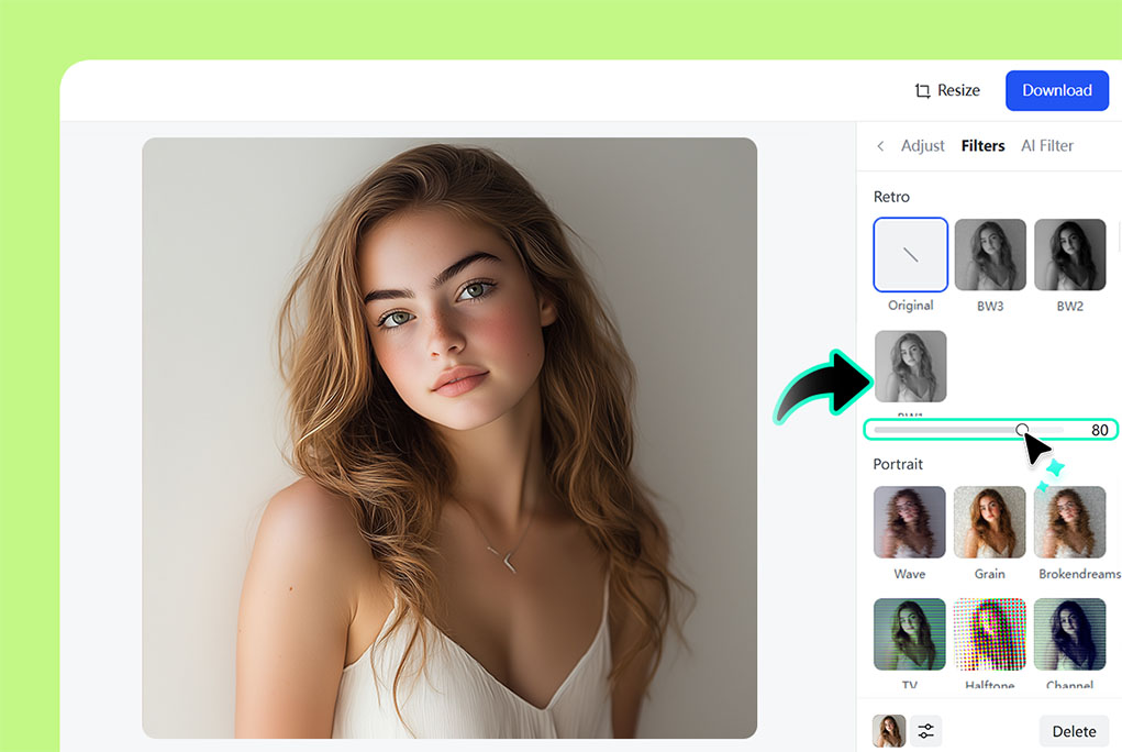 Step 2: Choose your favorite AI photo effect and click Generate Step 2: Choose your favorite AI photo effect and click Generate
