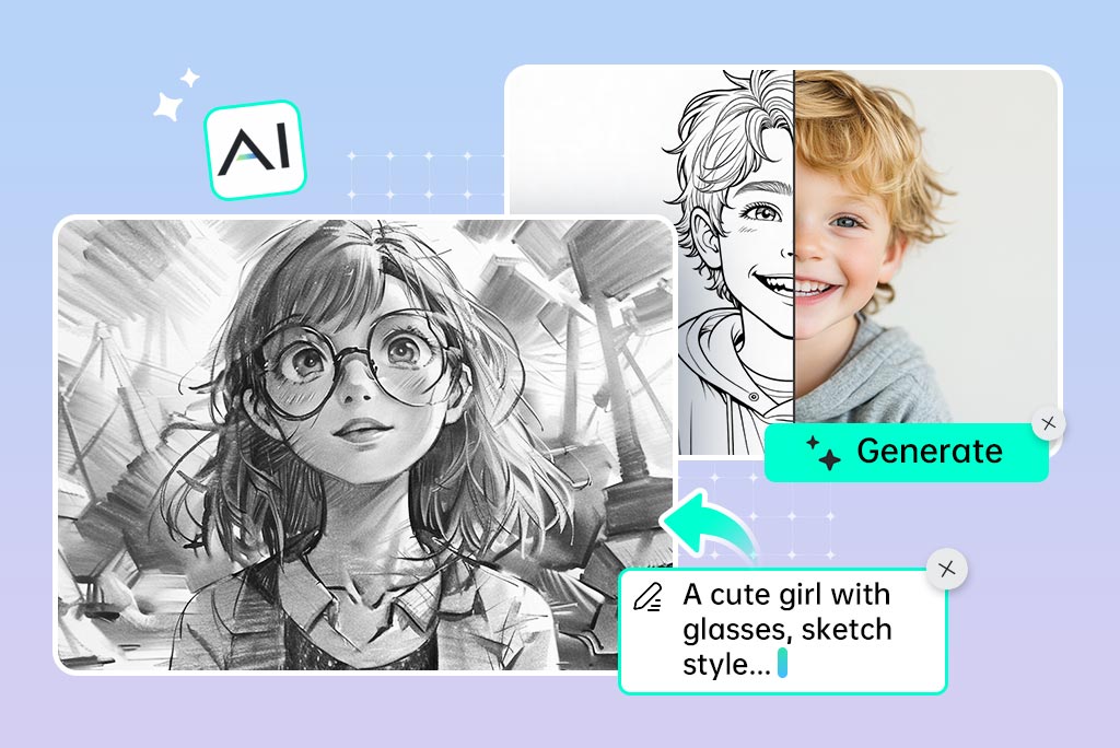 AI Sketch Generator: Turn Text Prompts or Photos into Stunning Pencil Sketches