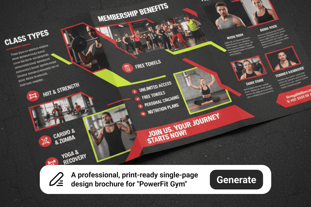 AI Brochure Maker for Effortless Brochure AI Design