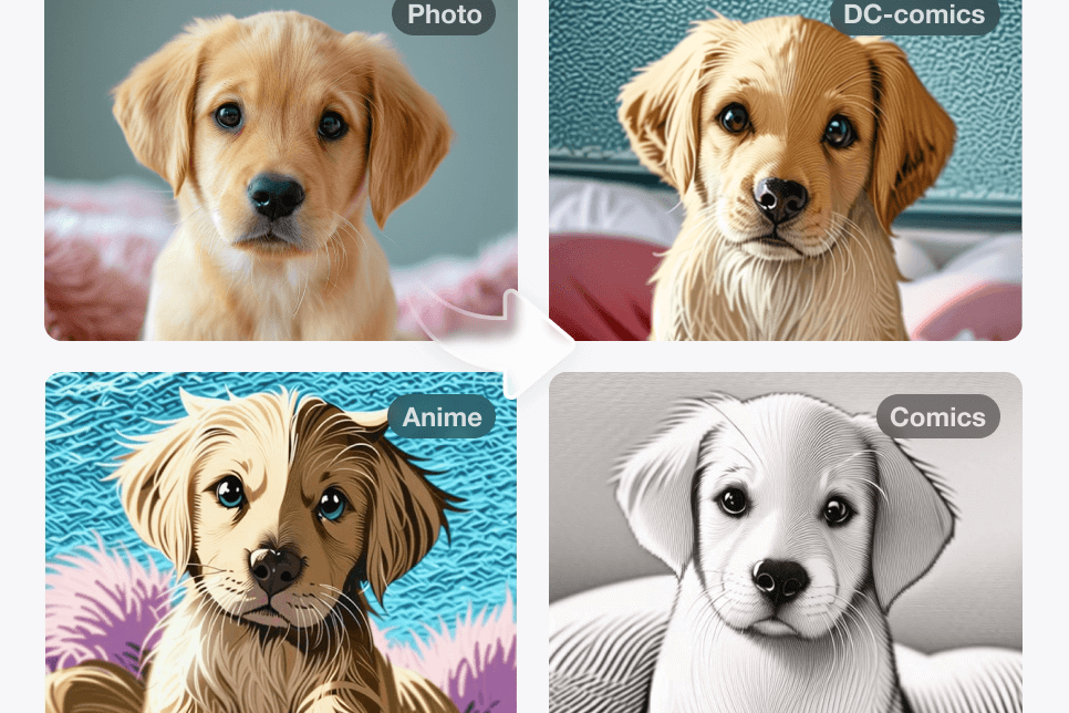 Cartoonize Pets in Multiple Styles