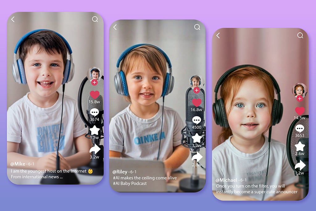 Go Viral on Social With Your Own AI Baby Podcast