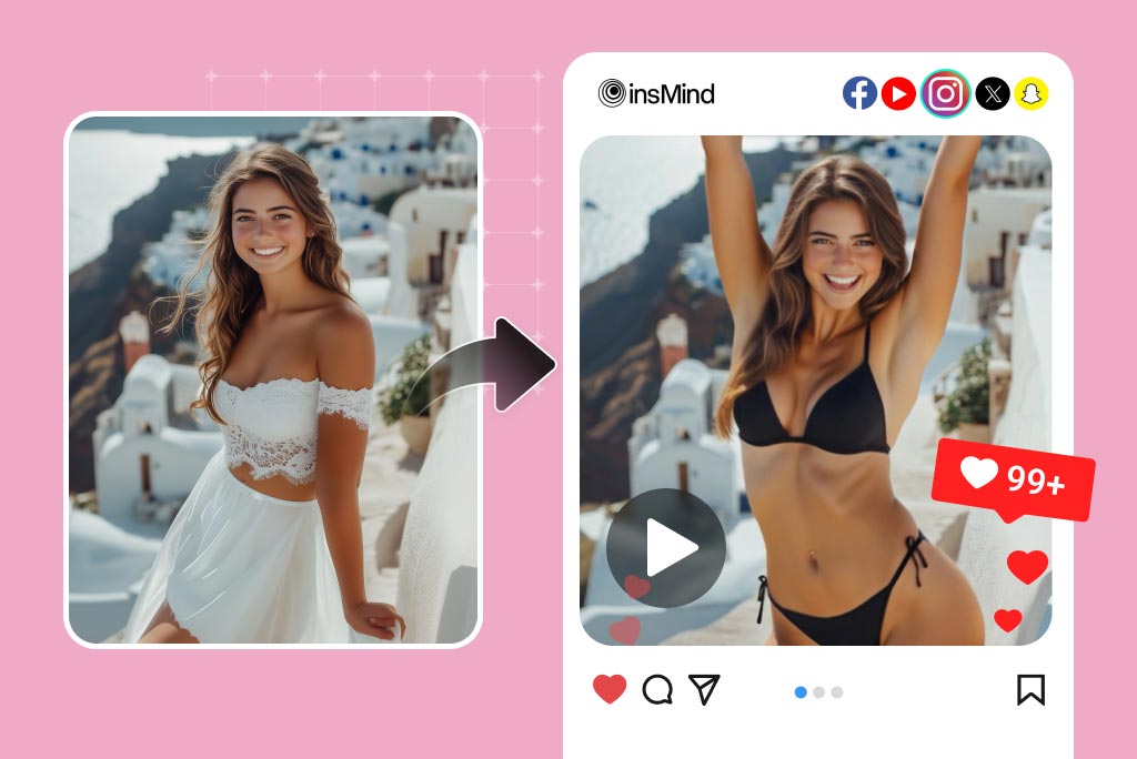 Создавайте модные ролики с купальниками для брендов и соцсетей