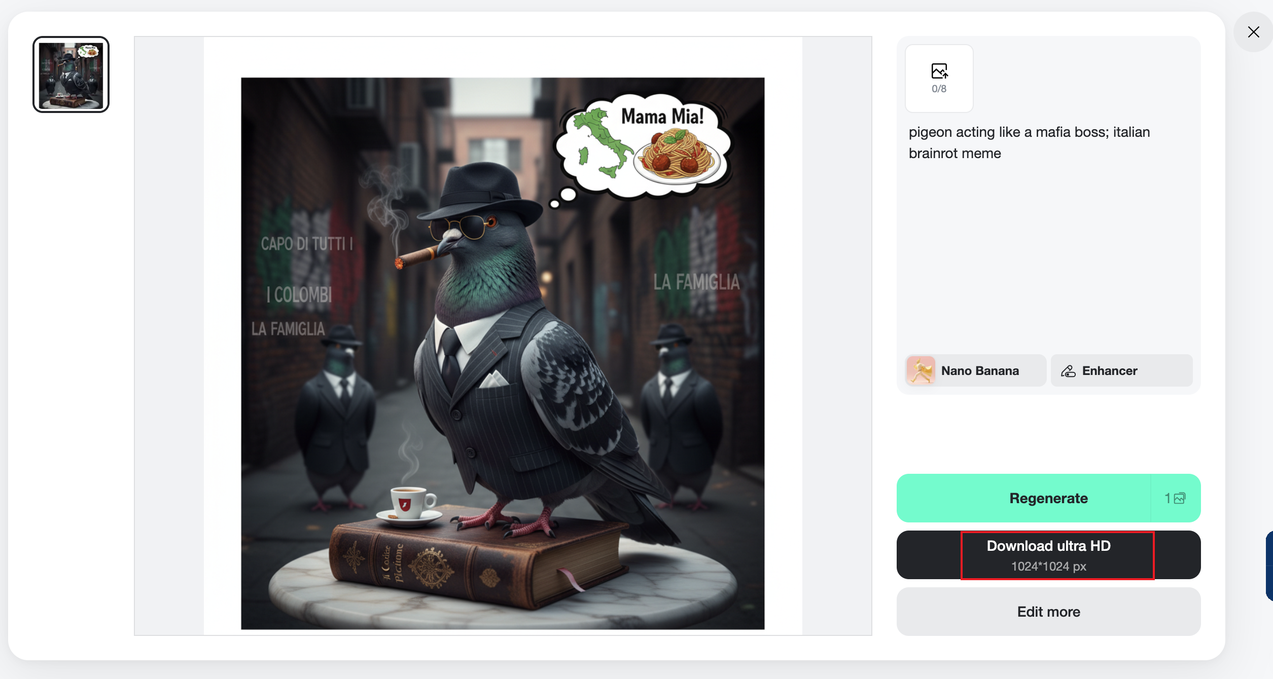 Generate and download meme with insMind AI Image Generator