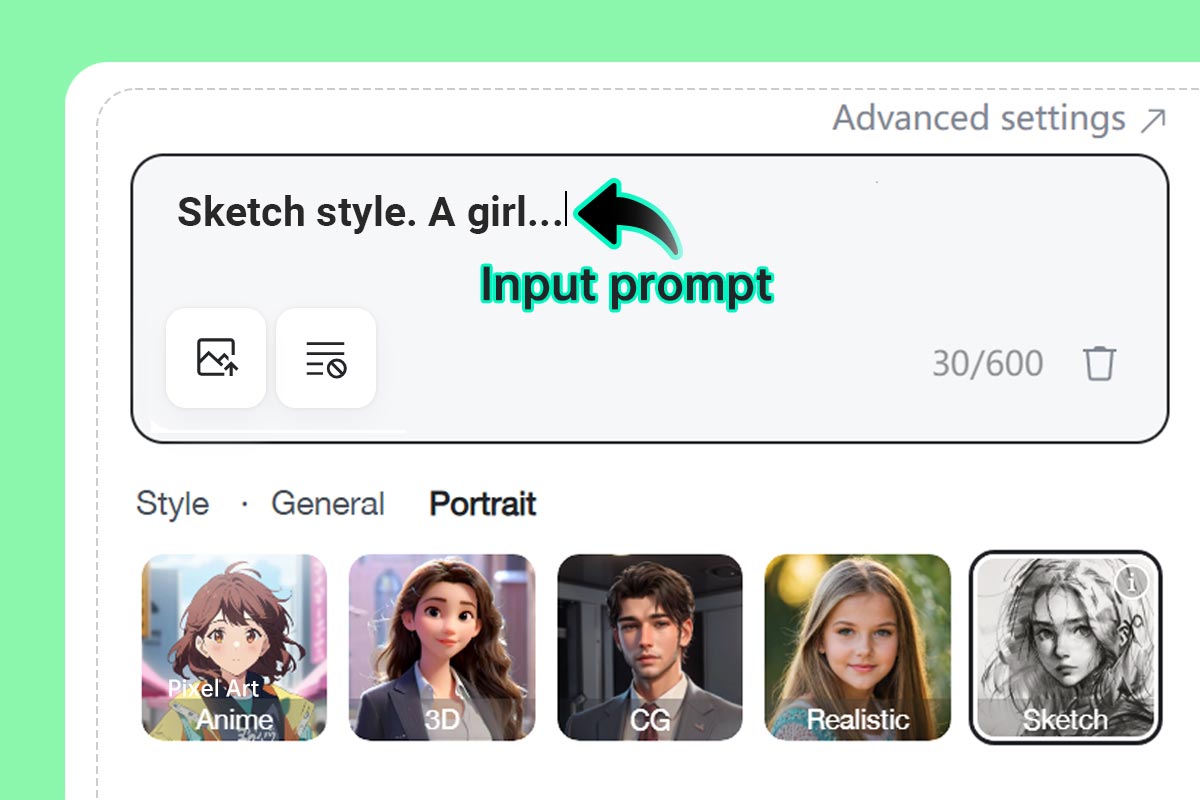 Step 1: Enter a prompt