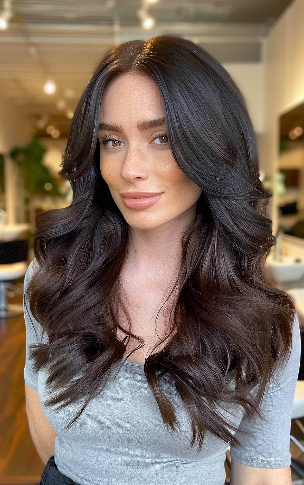 prom hairstyles: blown out layers with movement