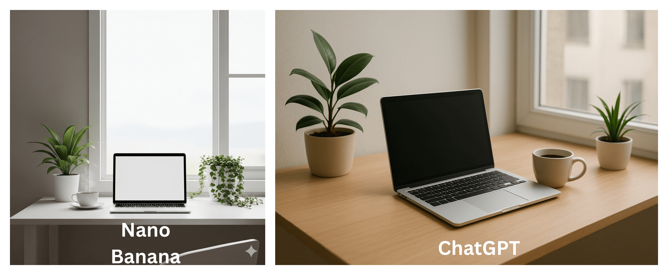 An example image comparing nano banana and chatgpt