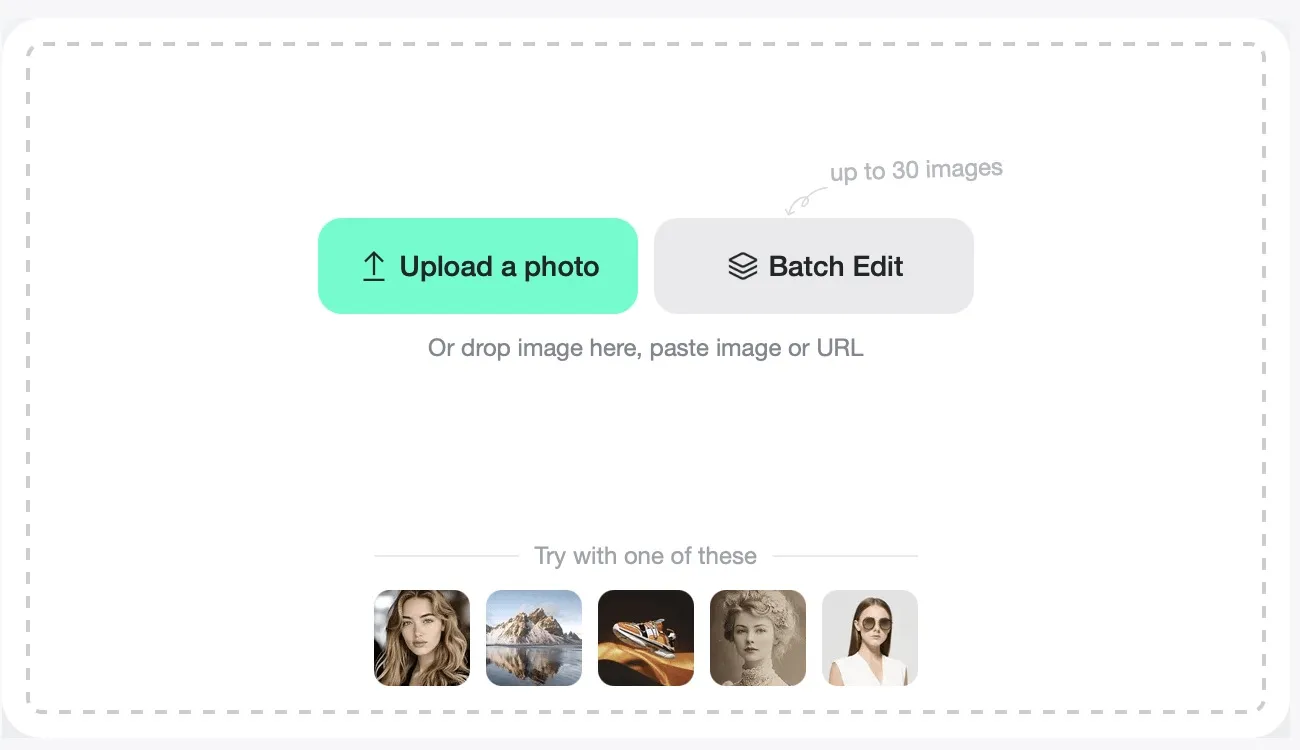 Easily upload single or multiple images (up to 30) to enhance clarity automatically.