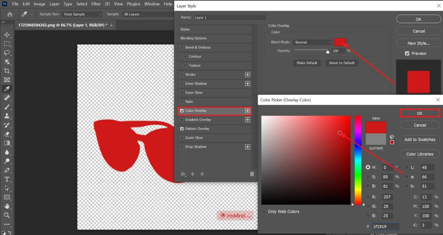 change png color in photoshop