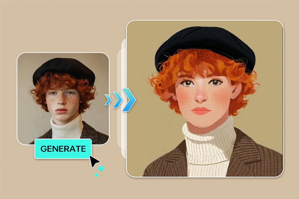 Create Artistic AI Portraits from Your Photo in Just One Click