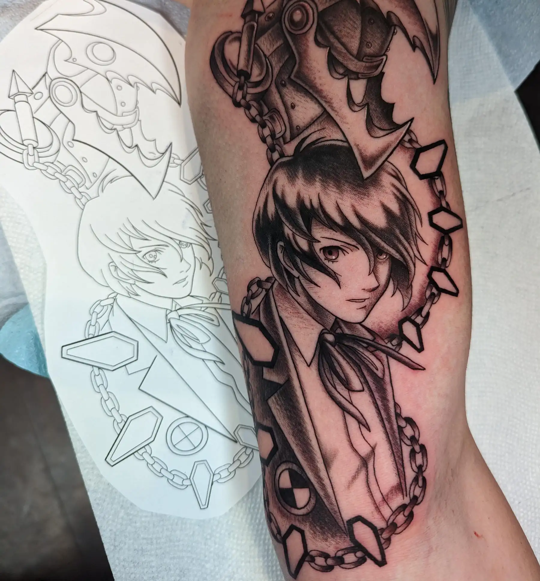 personal 3 characters tattoo idea