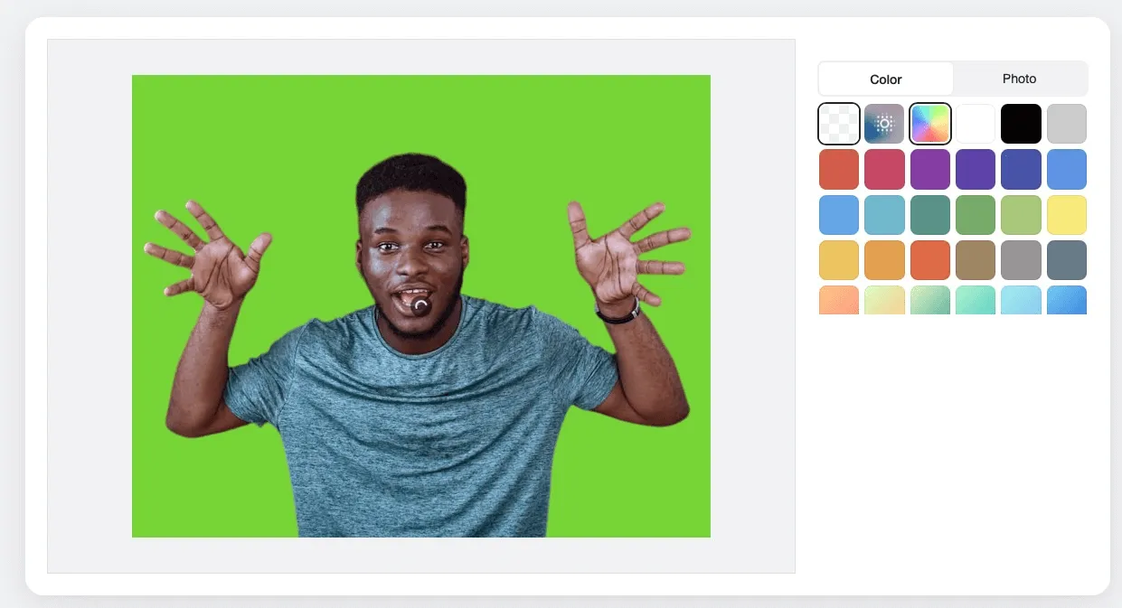 AI precisely isolates subjects, instantly removing green backgrounds without manual editing.